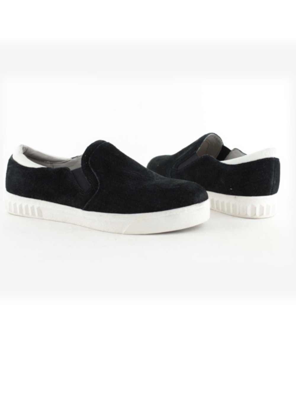 Circus by Sam Edelman Cruz Black Suede Perforated Slip-On Sneakers, size 8